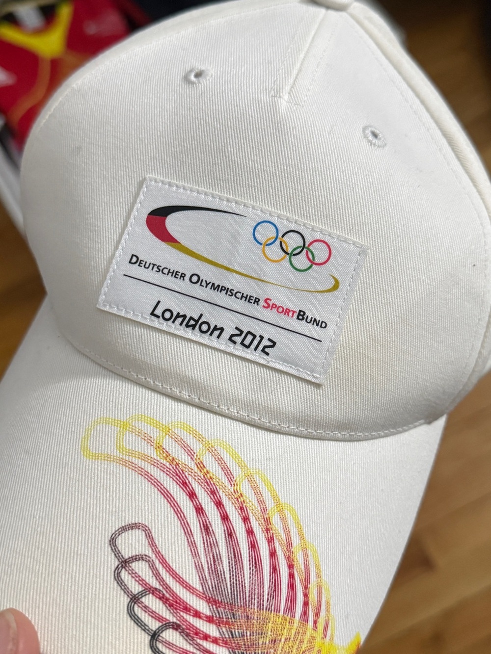 adidas White Travel Cap with Black Tag